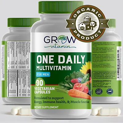 Naturelo LIKE ONE DAILY MultiVitamin For MEN 90 Capsules 3 MONTH SUPPLY 2024+ • $24.95