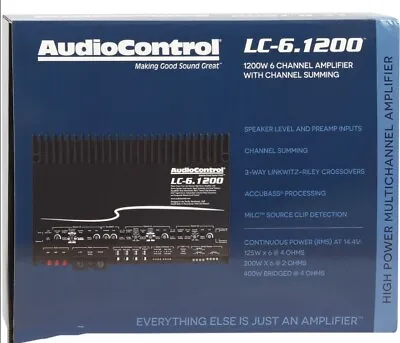 AudioControl LC-6.1200 6-Channel 125W RMS Class D Car Stereo Amplifier Brand New • $629.99