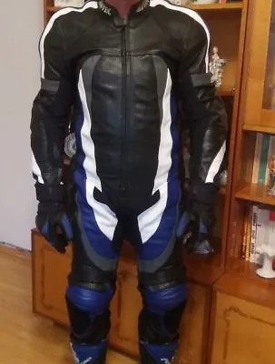 Motorcycle Custom Made Cowhide Leather Suit Racing Suit Motogp • $399.95