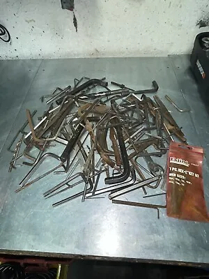Allen Wrenches Various Sizes Some Files And Drill Bits Hex Bits Vintage Tools • $25