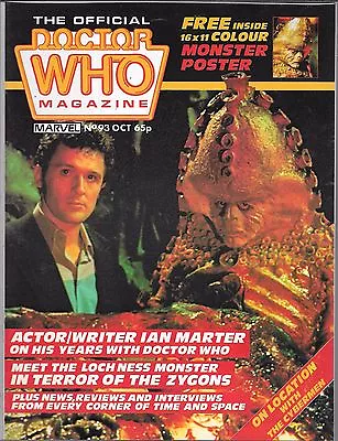$3.89 • Buy The Official Doctor Who Magazine #93 (vf/nm) Dr. Who