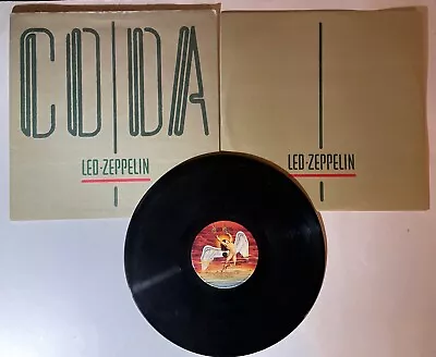 Led Zeppelin  “Coda” Swan Song LP Vinyl Record VG+/VG+ 1982 Original • $17.99