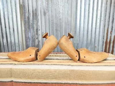 Vintage Wooden Adjustable Shoe Trees Size 8D  • $20