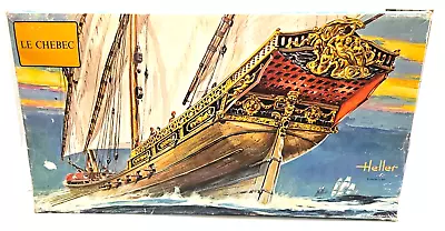 1/50 Heller Le Chebec Sailing Ship #1303 Rare Vintage Model Kit Xebec Quebec • $199.99