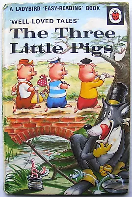 Vintage Ladybird Book –The Three Little Pigs–WLT 606D–Good/Very Good +FREE COVER • £16.99