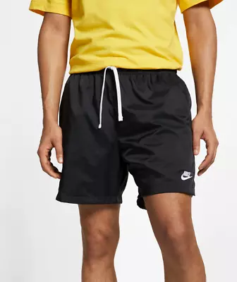 Nike Sportswear Swoosh Logo Mens Shorts Black Multi Size Casual Woven Bottoms • $61.74