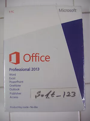 MS Microsoft Office 2013 Professional Full English Retail Boxed Version PKC=NEW= • $249.95