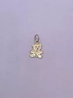 14ky Yellow Gold Teddy Bear Charm .36gr • $35