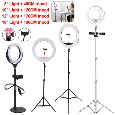 $23.99 • Buy LED Ring Light Dimmable Table Ring Light For Live Streaming Makeup Photography