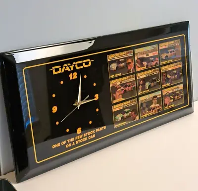 $9.99 • Buy Vintage Dayco Nascar Stock Car Racing Series IV Clock Collectible Works RARE HTF