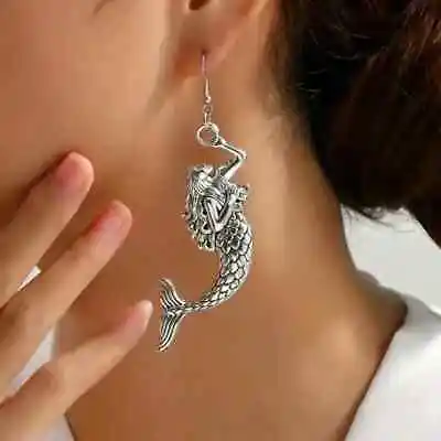 Unique 925 Silver Post Little Mermaid New Fashion Jewelry Charms Earrings Gift • $9.99