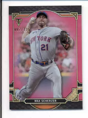 Max Scherzer 2022 Topps Triple Threads #91 Pink Parallel #007/125 Bc5546 • $9.49