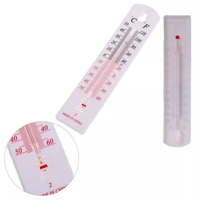 Thermometer Indoor Outdoor Wall Hanging Vertical Home Garden Temperature Sensor • £4.99