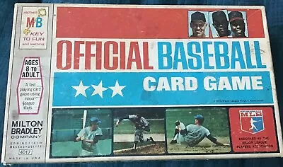 Vintage 1970 Official Milton Bradley BASEBALL CARD GAME Complete Clemente Aaron  • $50