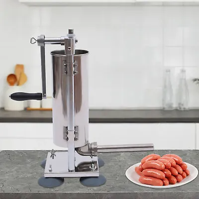 $135 • Buy 3L Vertical Manual Sausage Stuffer  Salami Maker Sausage Filler Stuffer Machine