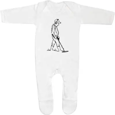 'Metal Detector Man' Baby Romper Jumpsuits / Sleep Suits (SS023691) • £9.99