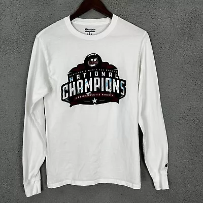 University Massachusetts Mens Small Ice Hockey Shirt Champion 2021 Long Sleeve • $13.99