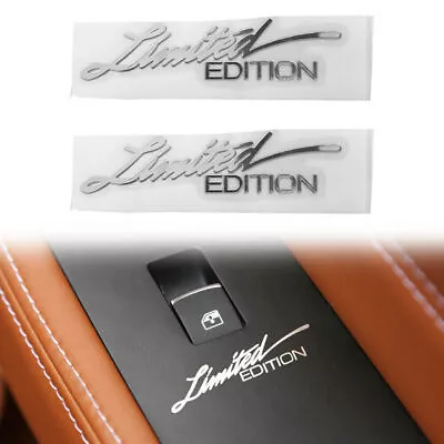 £2.96 • Buy 2x Limited Edition Car Logo Emblem Badge Metal Stickers Decal Accessories Silver