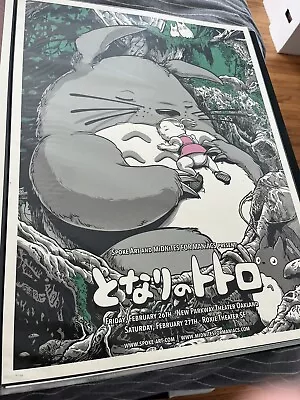 Joshua Budich 18x24  MY NEIGHBOR TOTORO  LTD Print Poster Spoke Art Mondo • $169