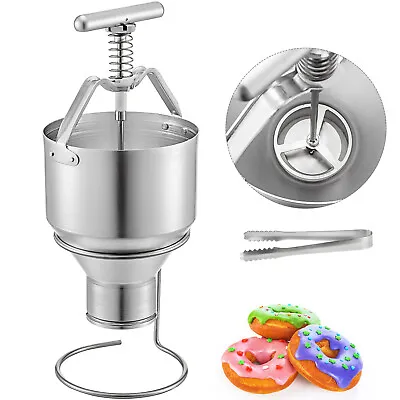 5L Manual Donut Dispenser Doughnut Cake Dropper Maker Depositor Plunger Hopper • $63.99