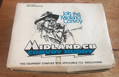 Vintage Midland 13-830 CB Radio Convoy Buddy W/ Original Box C.W. McCall • $29.99