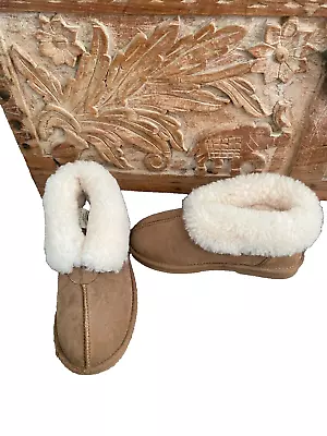 UGG Traditional Slippers Womens Men Australian Sheepskin Wool Ankle Homey Boots • $28