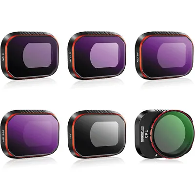 For DJI Mini 4 Pro Drone Camera Lens Filter Kit UV CPL ND8 ND16 ND64 ND256 Set • $19.54