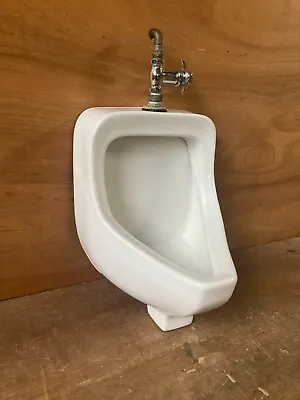 Vintage Industrial Ceramic White Porcelain Small Old Gerber Wall Urinal 583-23E • $395