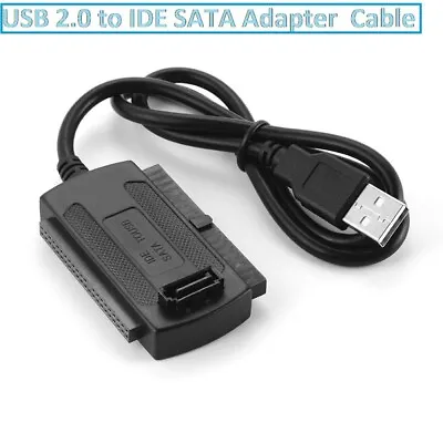 £4.98 • Buy USB 2.0 To SATA/IDE Converter HDD Cable For 2.5''/3.5'' Hard Drive CD DVD RW Rom