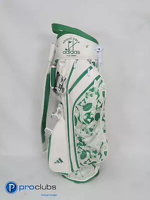 NEW Limited ADIDAS PLAY GREEN Stand Golf Bag W/Rainhood Green/White 387769 • $223.99