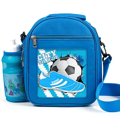 £14.95 • Buy Personalised Manchester Lunch Bag Boys School Snack Childrens Football FB36