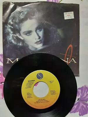 MADONNA 45 Vinyl Record Live To Tell 1986 • $6