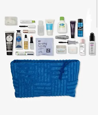 Ulta Beauty 20 Pcs Makeup Skincare Deluxe Samples Gift Set Blue Bag • $39.99