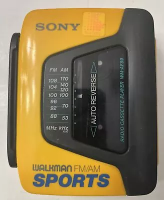 Sony Sports Walkman WM-AF59 AM/FM Radio Cassette Player Tape Works Read Descript • $40