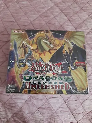 Yugioh Dragons Of Legend Unleashed 1st Edition Booster Box Sealed 24 Packs • £180