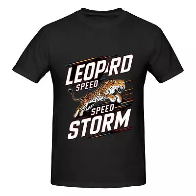 Leopard Storm Graphic Print Men's Short Sleeve T-Shirt Shirt Top • $9.90