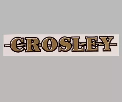 Crosley Radio Logo Water Slide Decal Sticker Old Antique Wood Vintage Tube Radio • $6.75