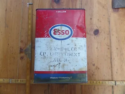 Antique Vintage Old Esso Oil Tin Can • $140