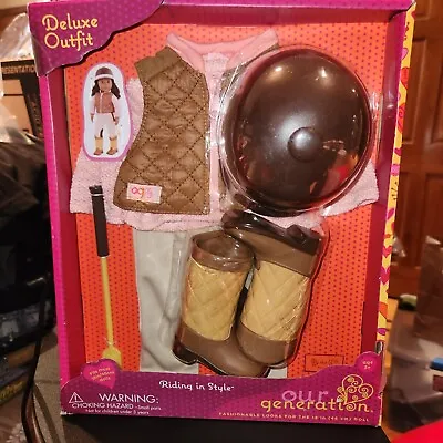 NEW Our Generation 18 Doll Riding In Style Horseback Equestrian Deluxe Outfit • $40.90