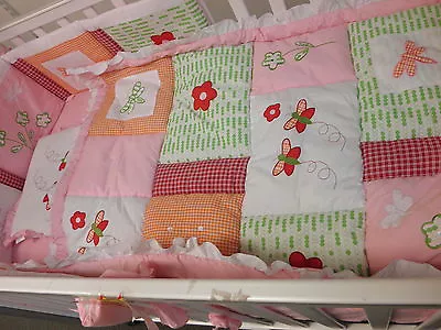 £52.26 • Buy Brand New 5 Piece Girls Cot Set With Butterlies 