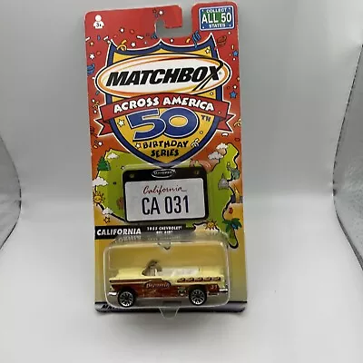 Matchbox Across America CA California 1955 Chevrolet Bel Air #31 50th Birthday • $2.90
