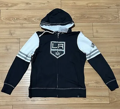 Majestic Official NHL LA Kings Women Sz XL Zip Up Hooded Fleece Lined Jacket NWT • $29.95