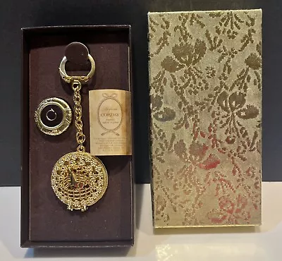 Vintage Corday Unicorn In Captivity Gold Tone Perfume Locket Keychain 1960’s • $48