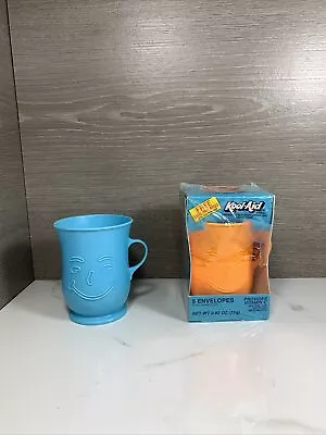 Vintage 1980's 1990's Orange Kool-Aid Plastic Cup And Blue Cup • $28.99