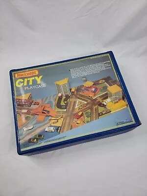 Matchbox City Vinyle Playcase 1980 Carry Case (INCOMPLETE) • $29.95