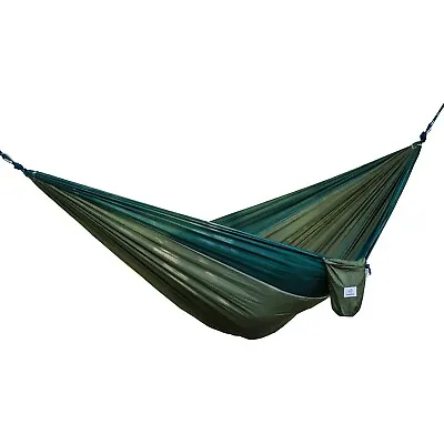 OuterEQ Portable Nylon Fabric 2 Person Travel Camping Hammock  Army/Olive • $9.99