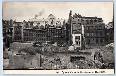 QUEEN VICTORIA STREET Bomb Damage 1940-london-PP-t6 2 • £4.99