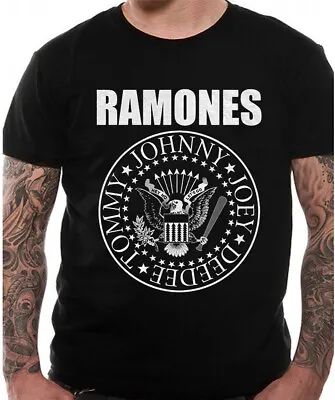 Ramones Presidential Seal T Shirt Official Punk Album Art Mens Black Classic Tee • £15.95