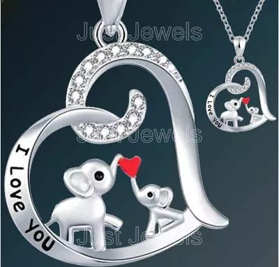 £5.27 • Buy I Love You Gifts For Her Necklace  Mum Daughter Dad Valentimes Day Partner