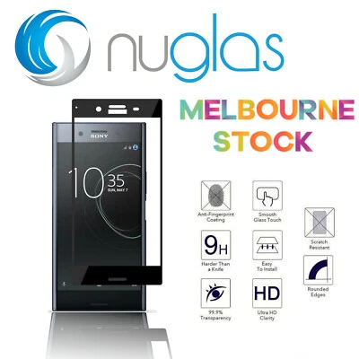 $10.95 • Buy Nuglas Full Cover Screen Protector Sony Xperia XZ XZ1 XZ2 Compact Premium XZS